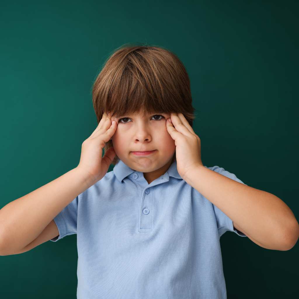 Kid experiencing sensory issues in autism